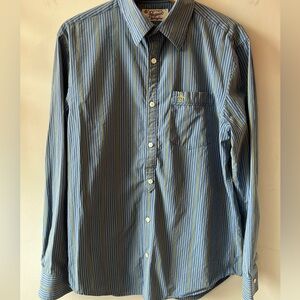 Penguin Menswear Classic Fit Button Up Top Long Sleeve M EUC cotton